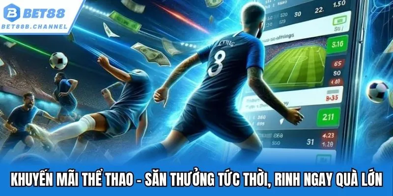 Nhận cơn mưa tiền khuyến mãi thể thao bet88
